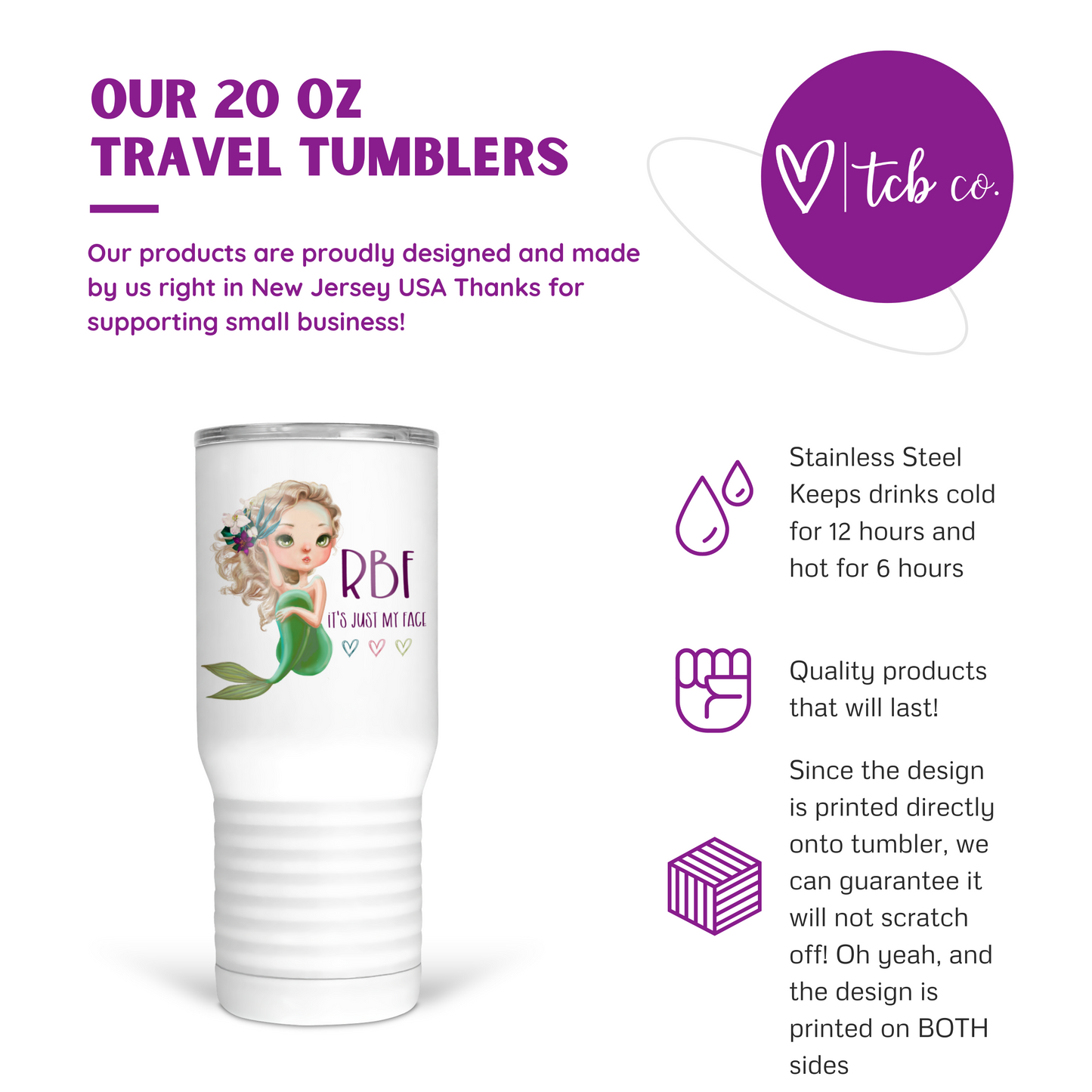 RBF 20 Oz Travel Tumbler