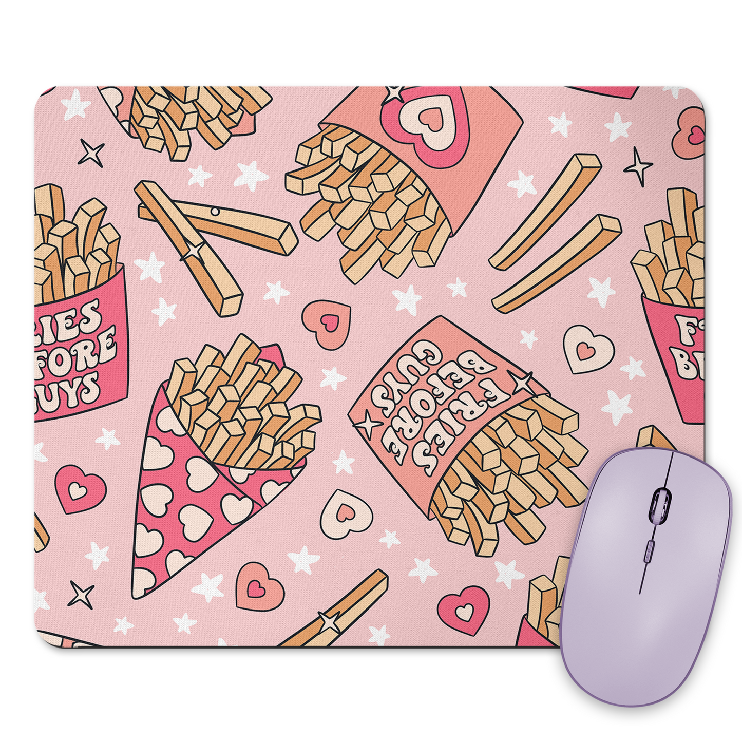 Fries Before Guys Mousepad & Coaster Set