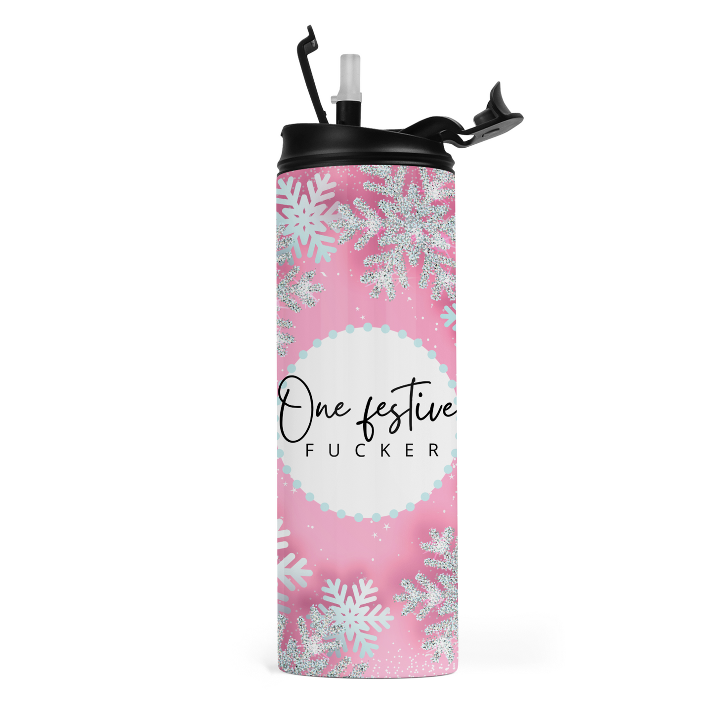 One Festive Fucker Travel Tumbler