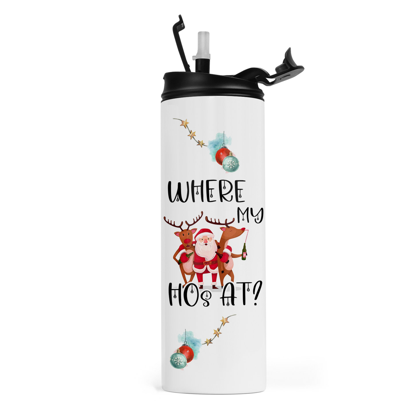 Where My Hos At Travel Tumbler