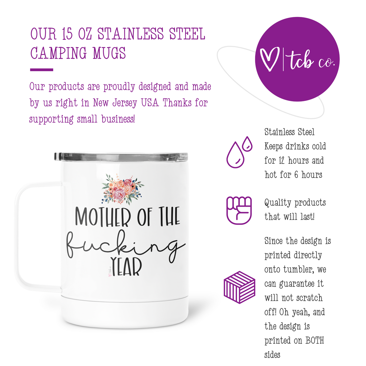 Mother Of The Fucking Year Mug With Lid