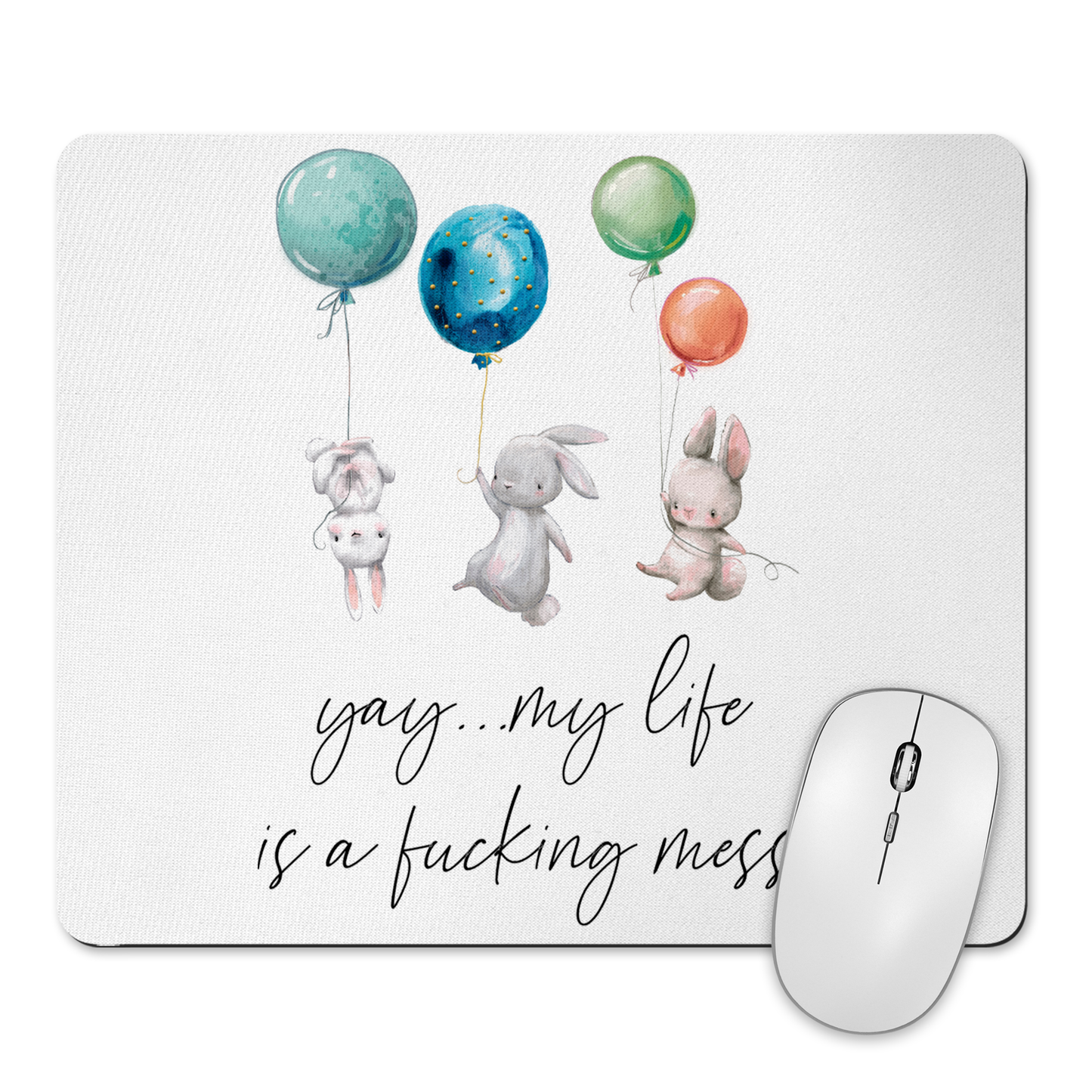 Yay .. My Life Is A Fucking Mess Mousepad & Coaster Set