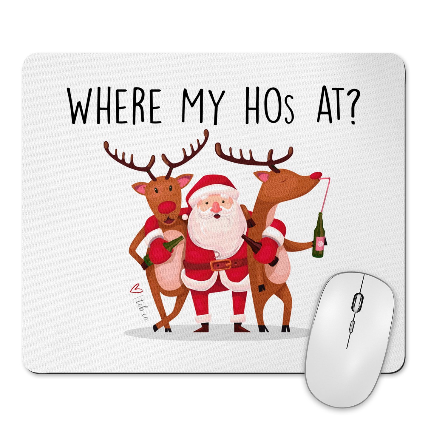 Where My Hos At Mousepad & Coaster Set