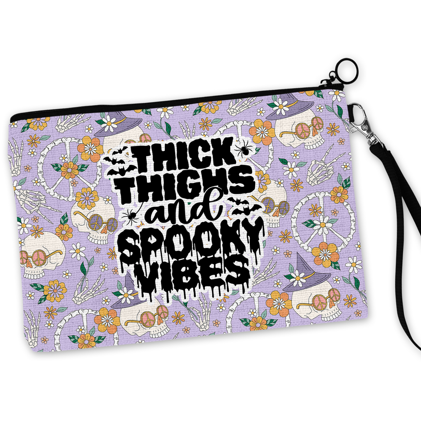 Thick Thighs and Spooky Vibes Cosmetic Bag