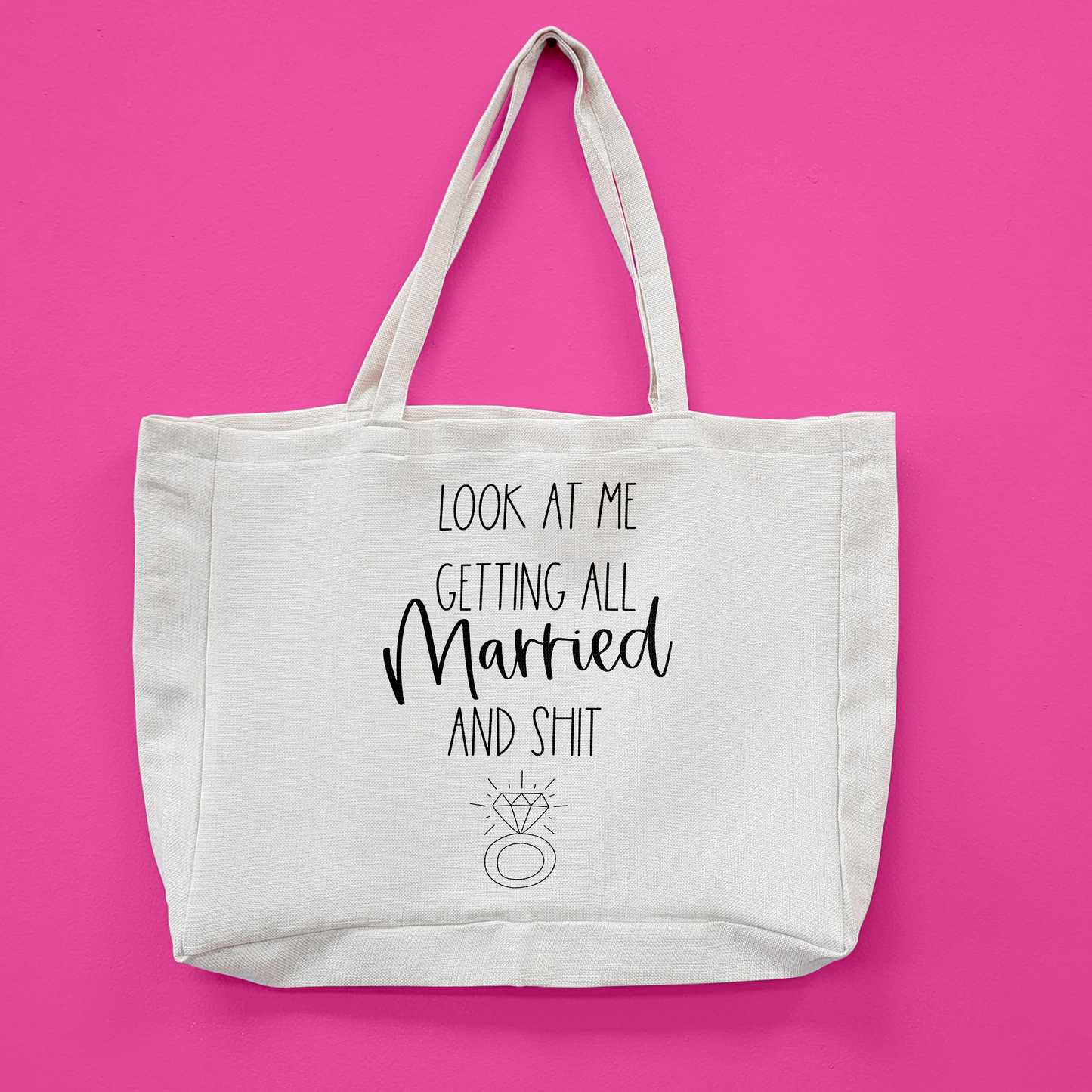 Getting All Married And Shit Oversized Tote Bag