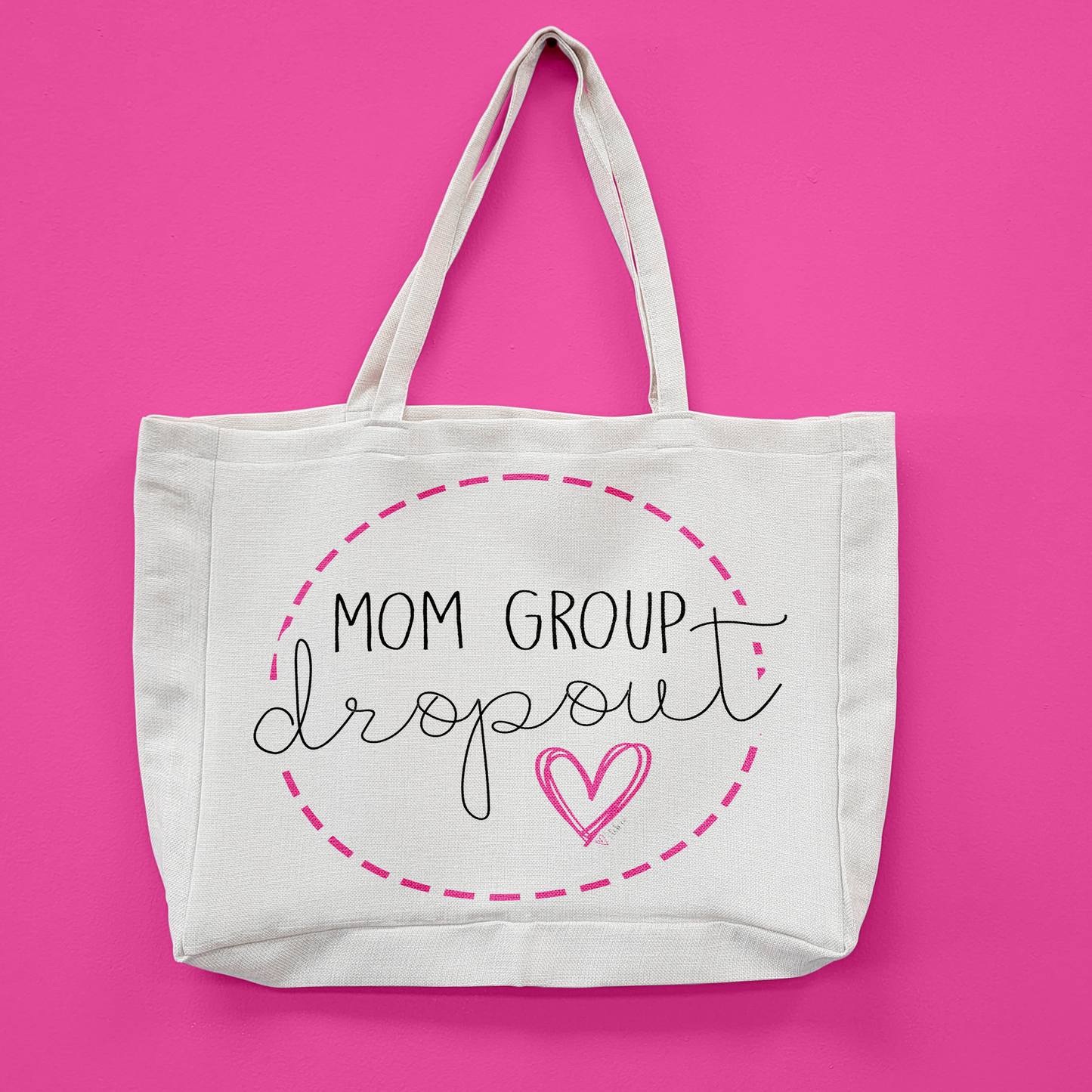 Mom Group Dropout Oversized Tote Bag