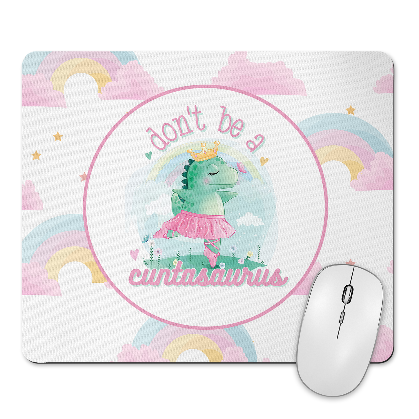 Don't Be A Cuntasaurus Mousepad & Coaster Set