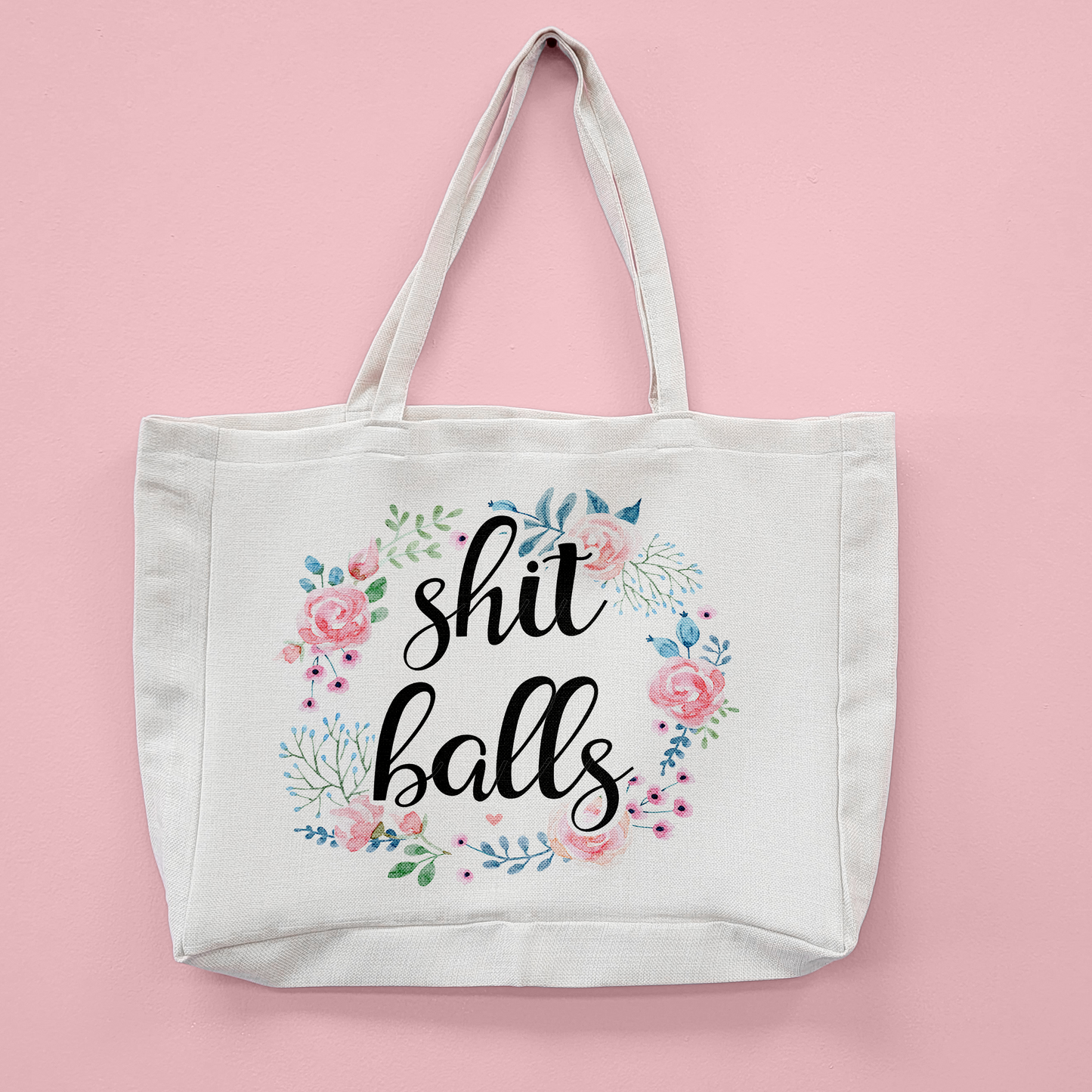 Shit Ballss Oversized Tote Bag