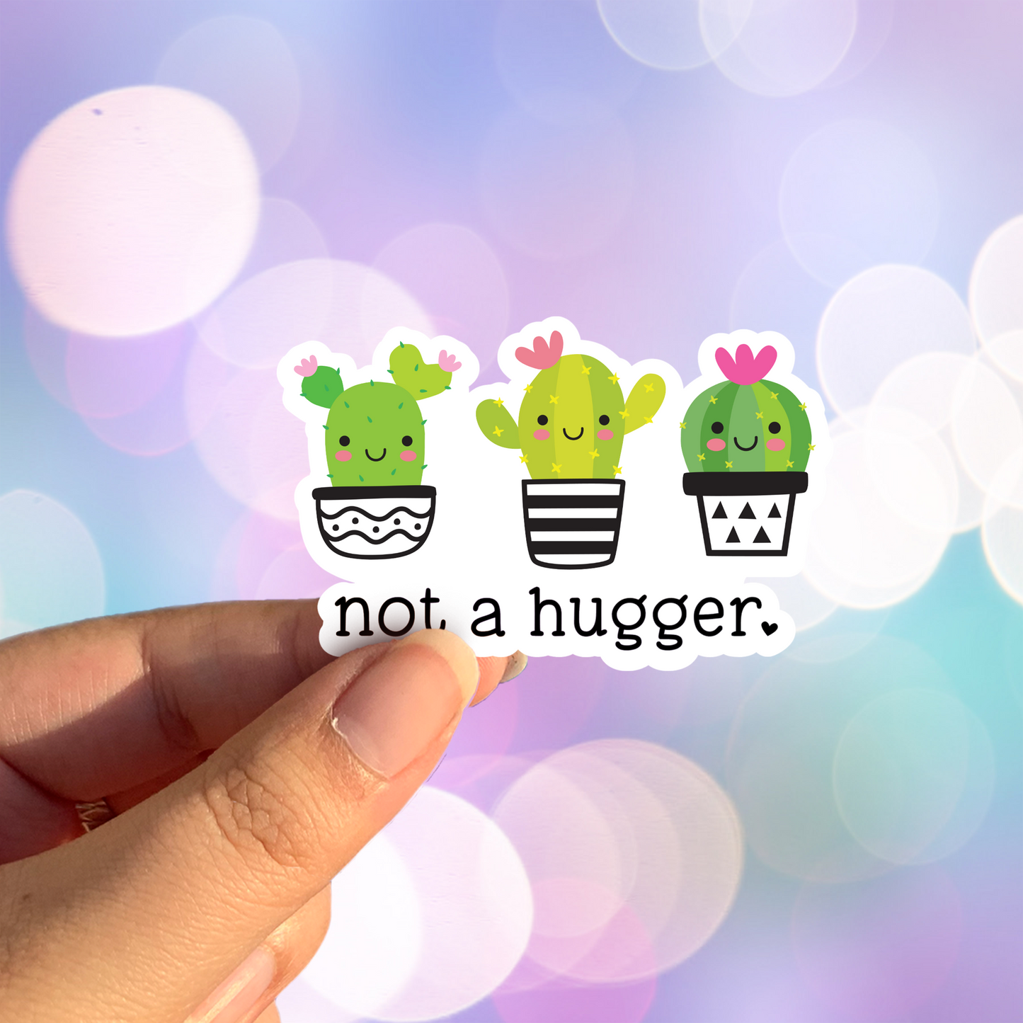 Not A Hugger Sticker