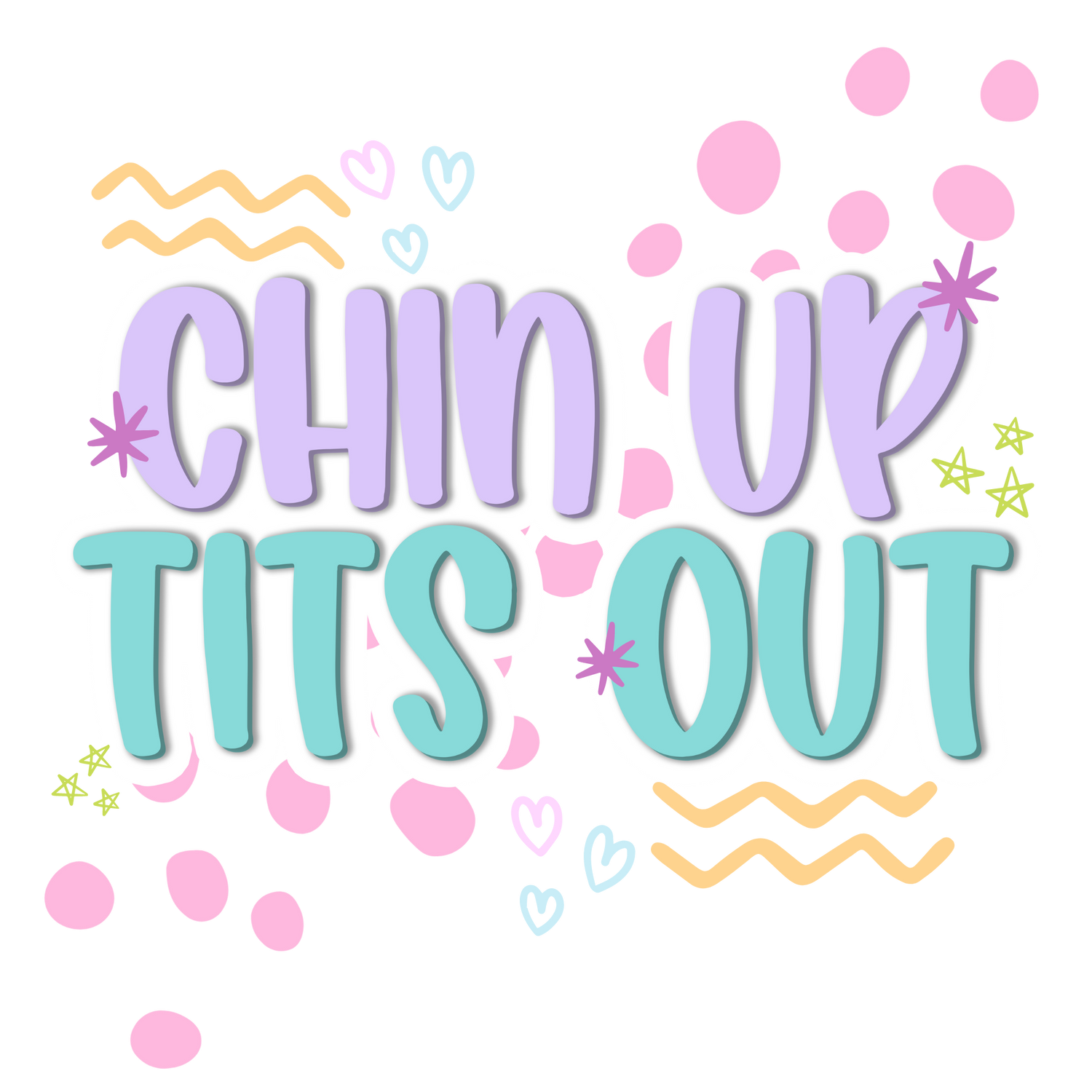 CHIN UP TITS OUT