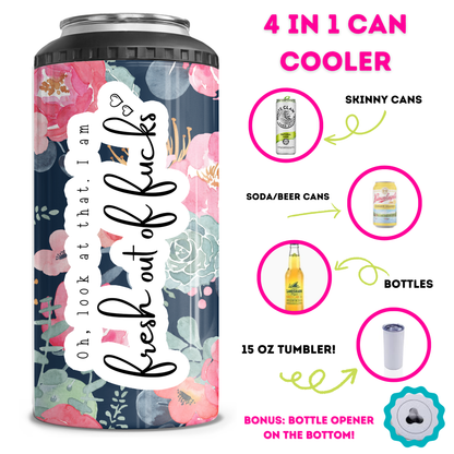 Funny 4 in 1 Can Cooler