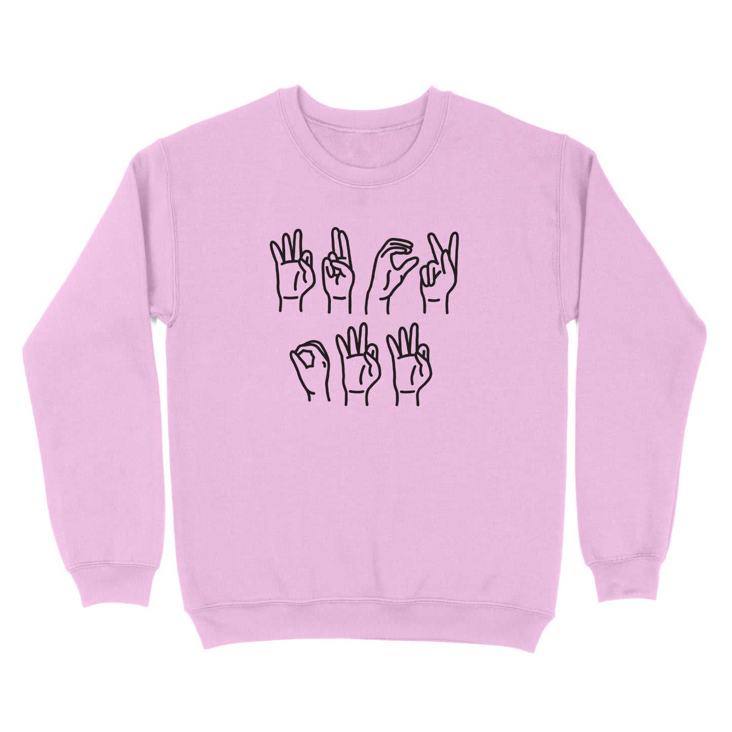 Funny 'F Off' in Sign Language Crewneck