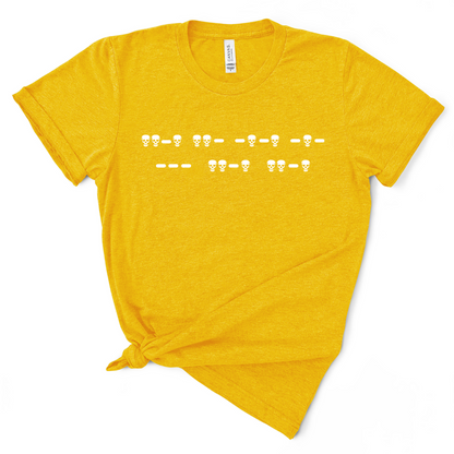 Fuck Off Morse Code (Skulls) Women's TShirt