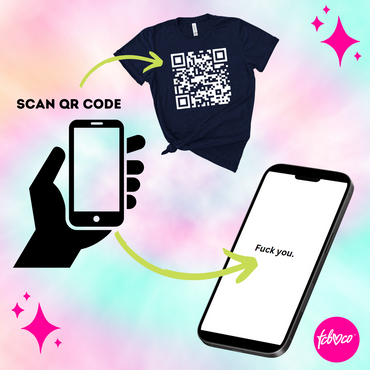 Fuck You Funny QR Code TShirt