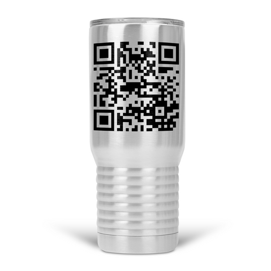 Fuck You QR Code 20 Oz Travel Tumbler Stainless Steel