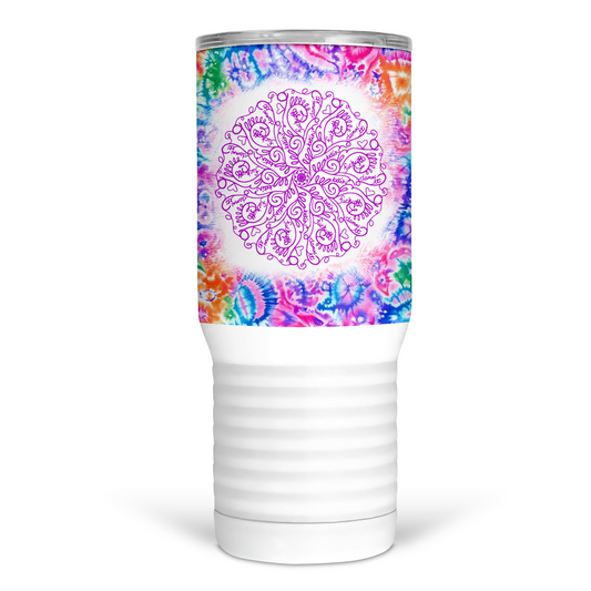 Sweary Mandala 20 Oz Travel Tumbler