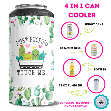 Funny 4 in 1 Can Cooler