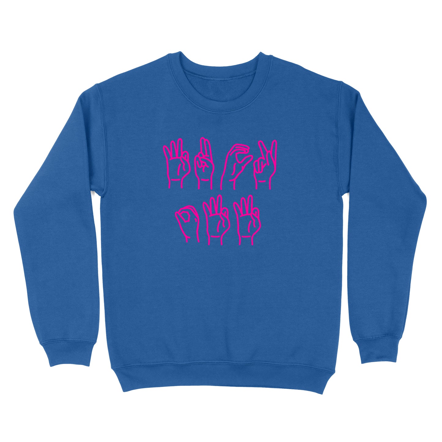 Funny 'F Off' in Sign Language Crewneck