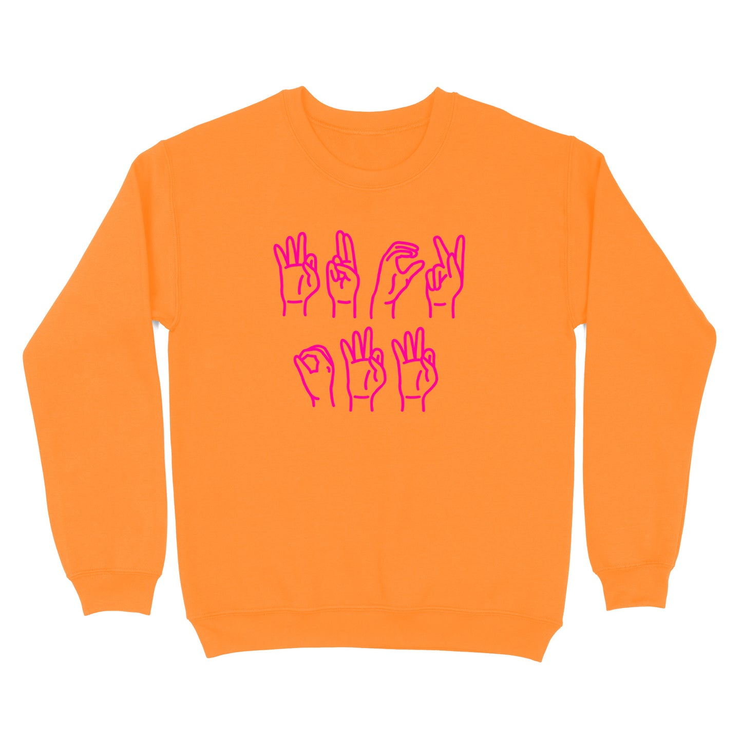 Funny 'F Off' in Sign Language Crewneck