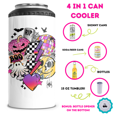 Cute Halloween 4 in 1 Can Cooler