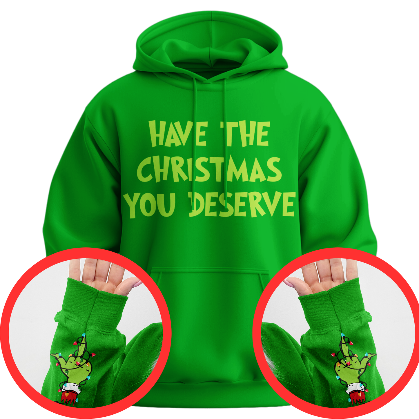 Have The Christmas You Deserve Middle Finger Hoodie