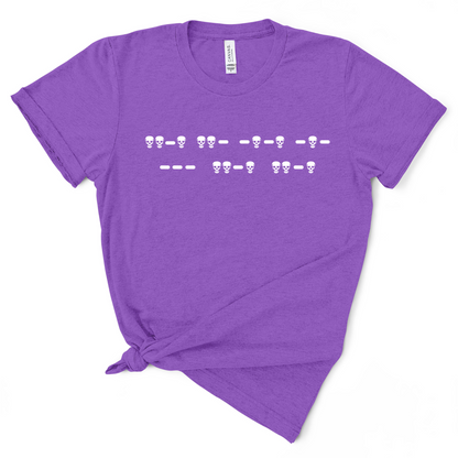 Fuck Off Morse Code (Skulls) Women's TShirt