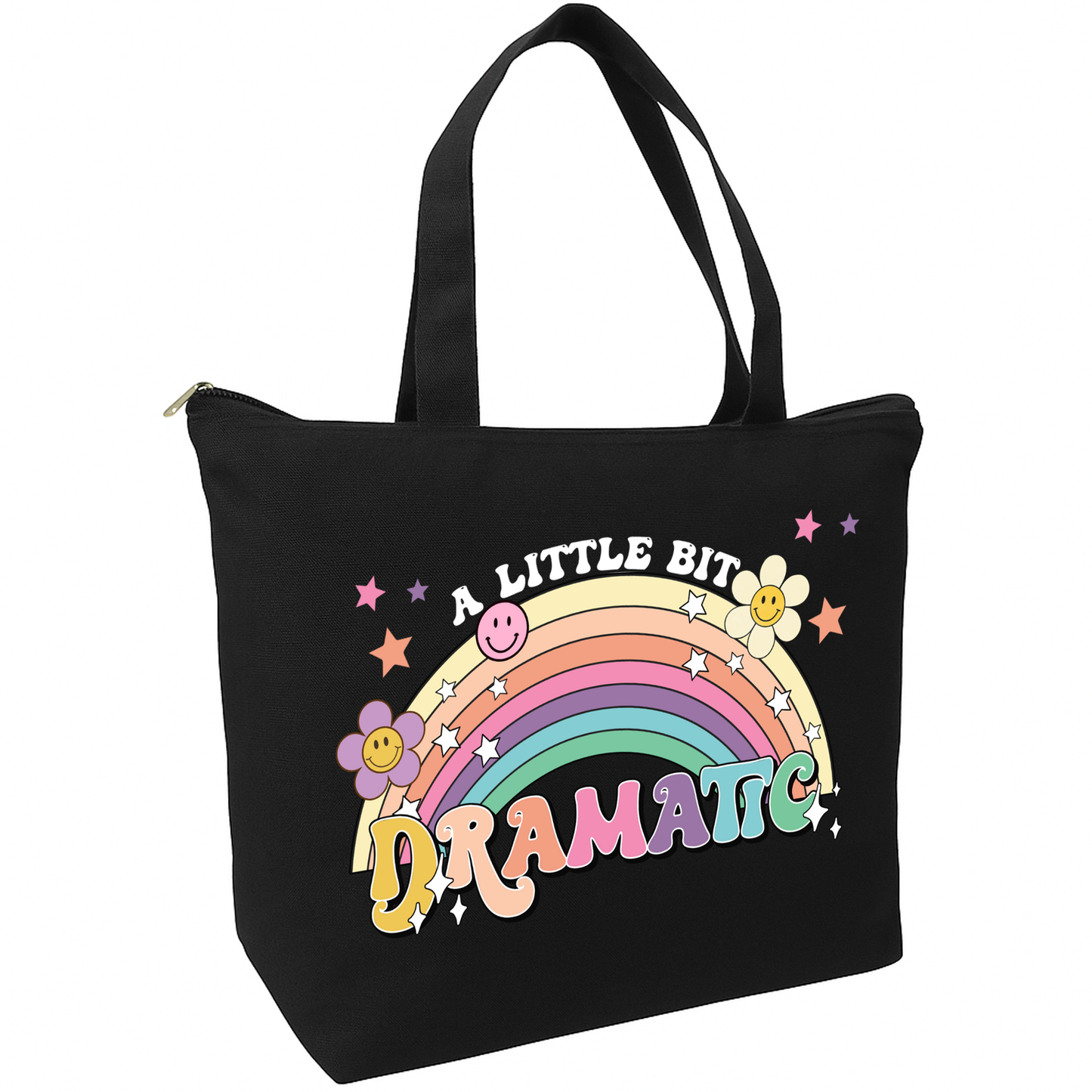 A Little Bit Dramatic Zippered Tote Bag