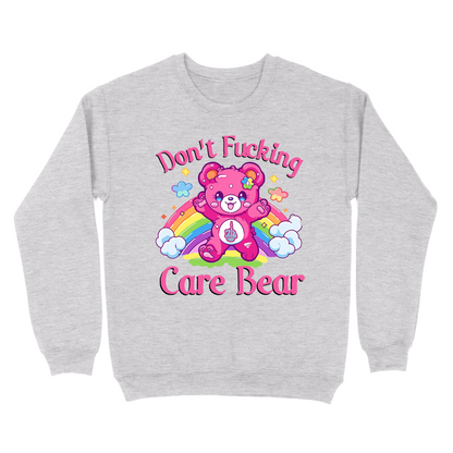 Don't Fucking Care Bear Crewneck