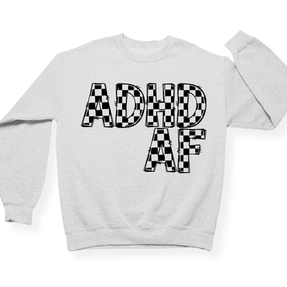 ADHD AF Crewneck (Official Lyndseydotw Merch)