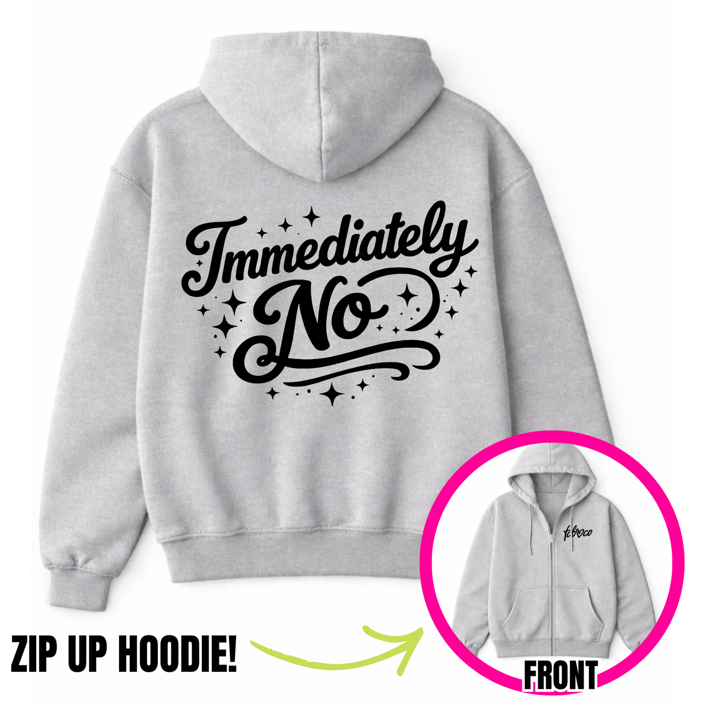 Immediately No Zip-Up Hoodie