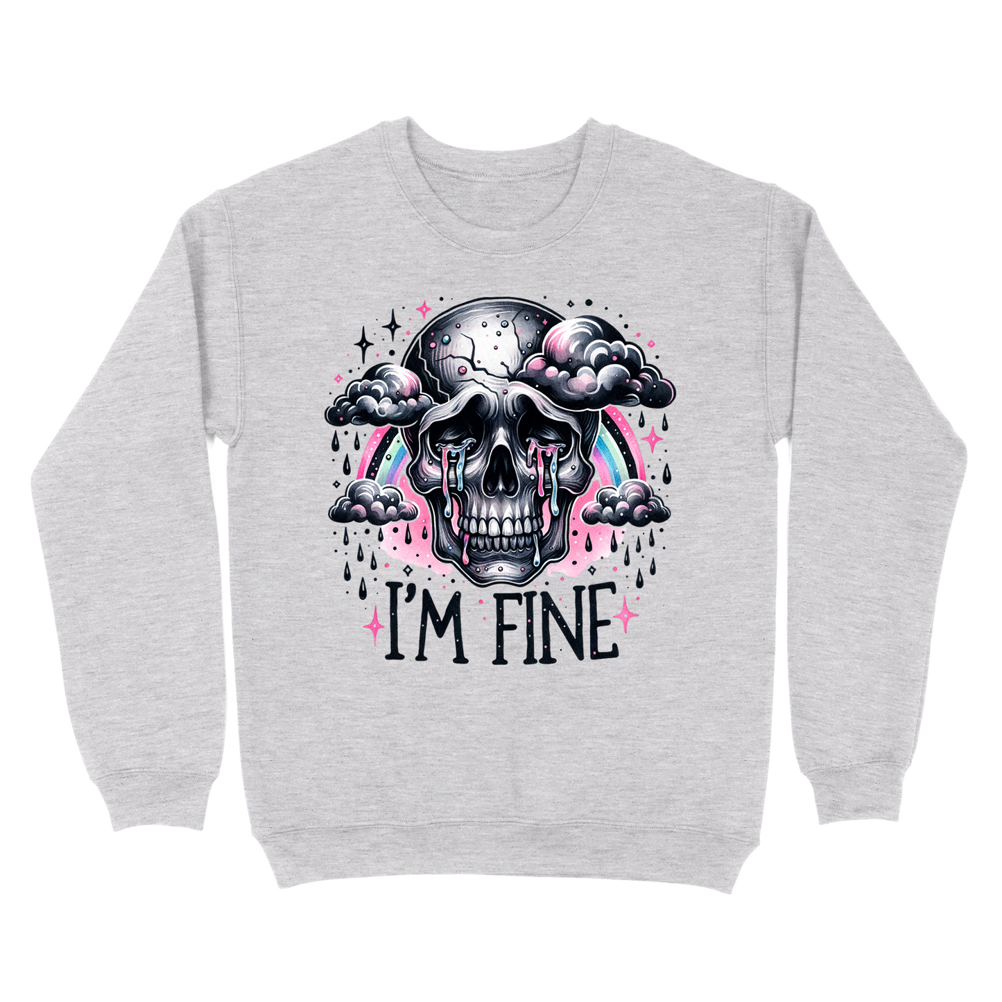 I'm Fine Skeleton Crewneck