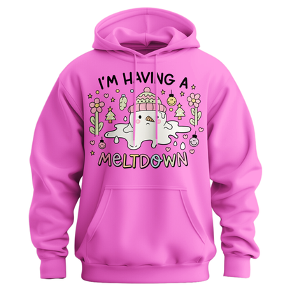 I'm Having A Meltdown Snowman Hoodie