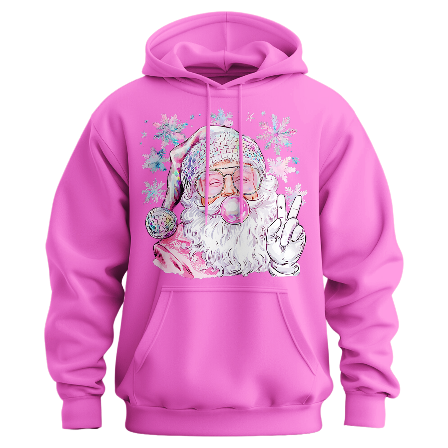Bubble Gum Santa Hoodie