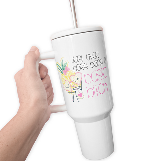 Basic Bitch Pineapple 40 Oz Tumbler