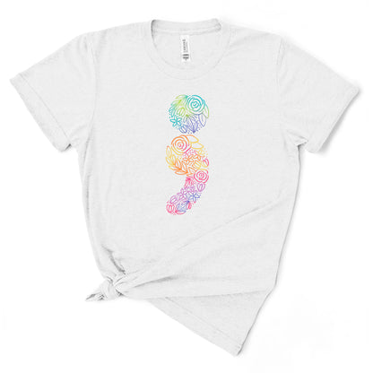 Floral Semicolon TShirt