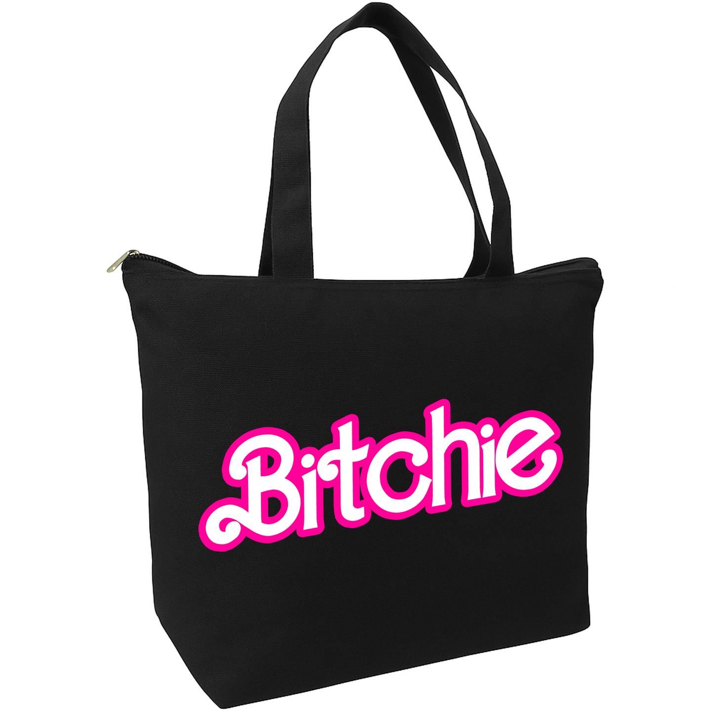 Bitchie Zippered Tote Bag