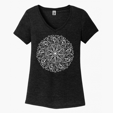 Curse Word Mandala Women's V-Neck (Ladies Fit)