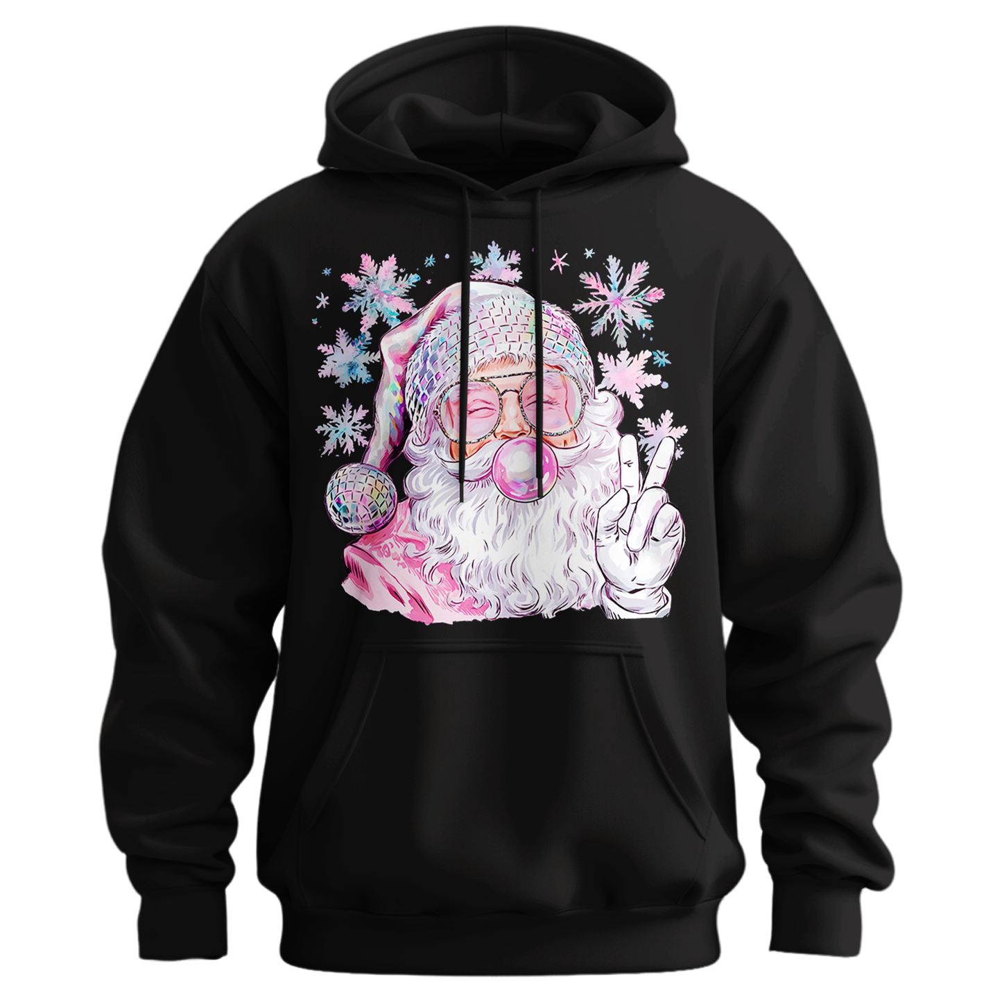Bubble Gum Santa Hoodie