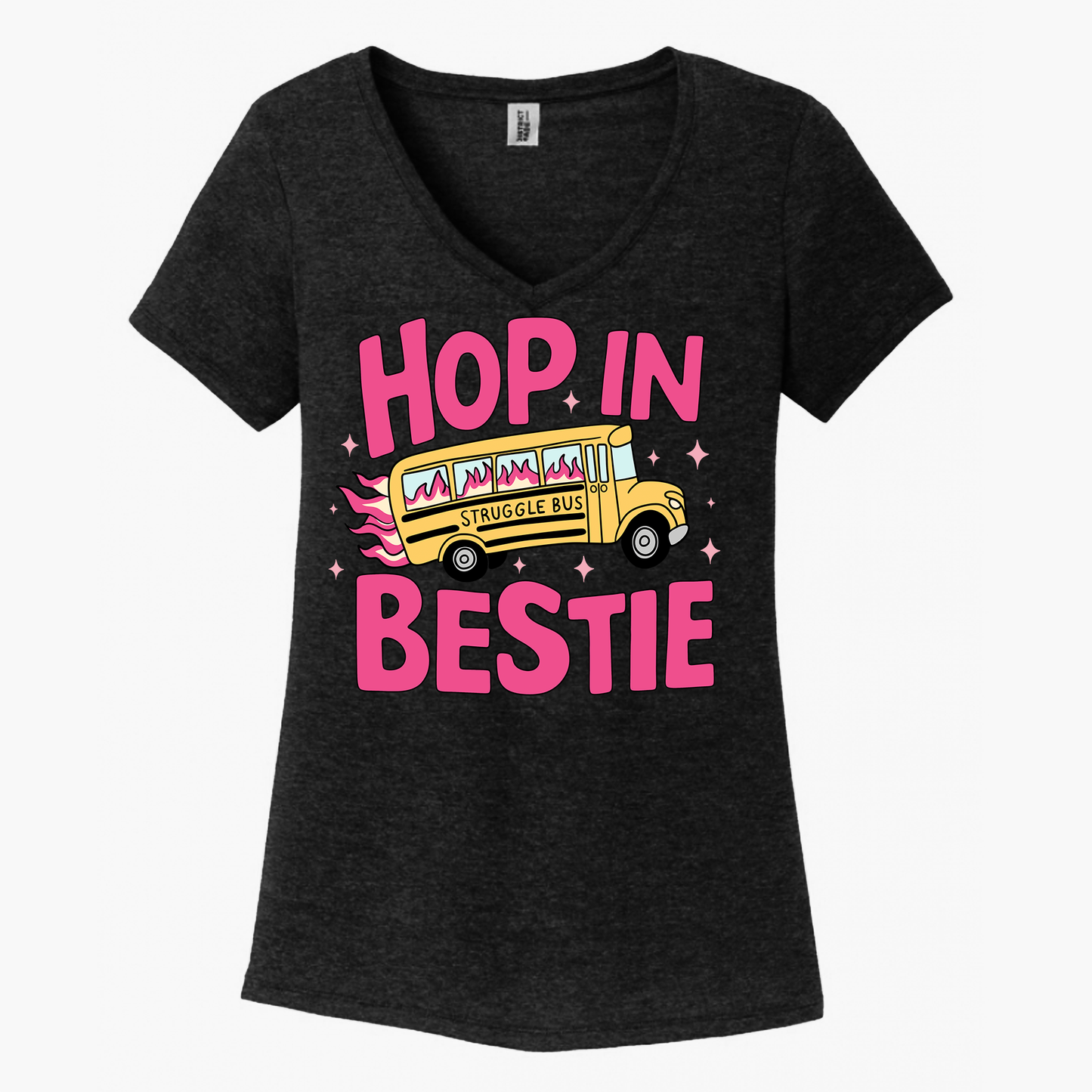 Hop In Bestie Women's V-Neck (Ladies Fit)