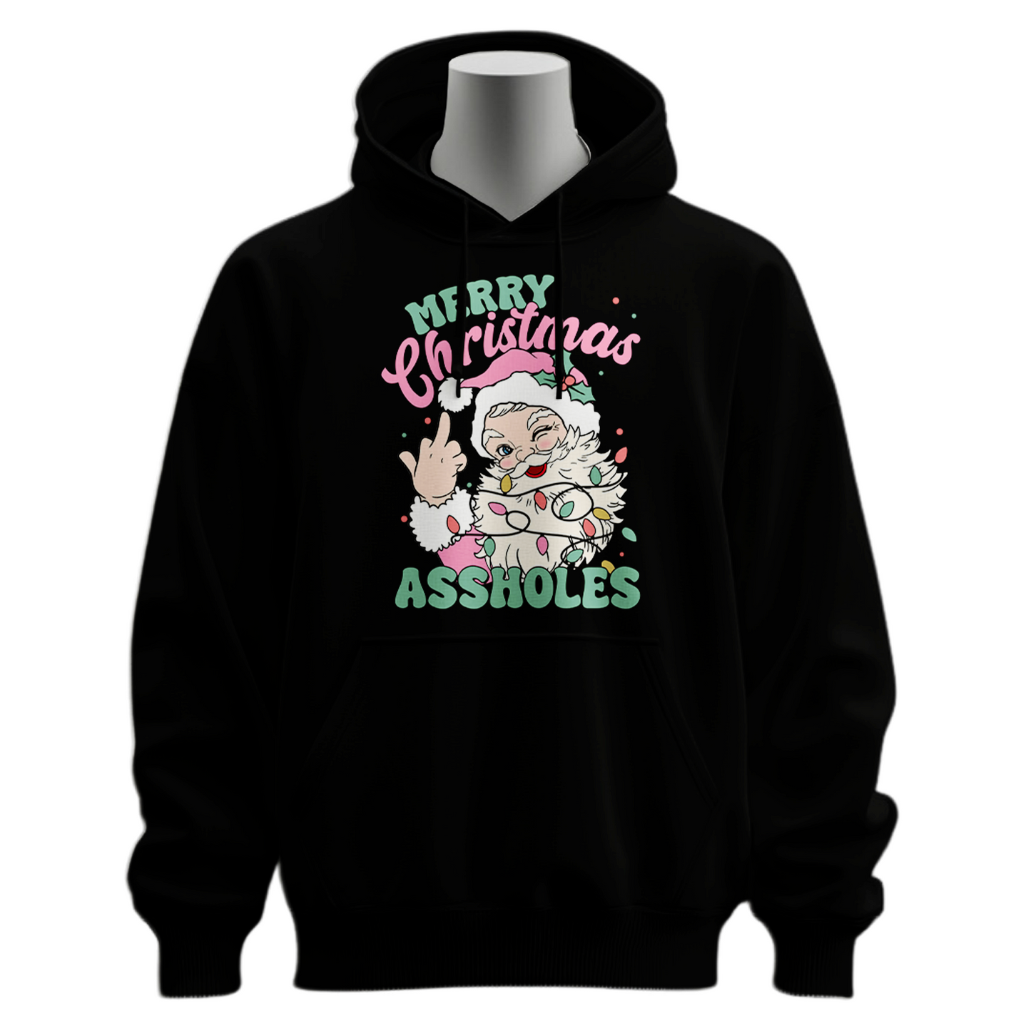 Funny Merry Christmas Assholes Hoodie