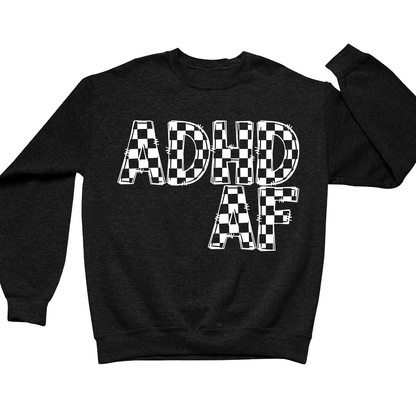 ADHD AF Crewneck (Official Lyndseydotw Merch)