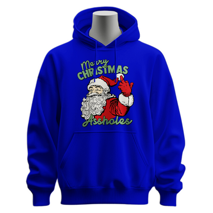 Funny Merry Christmas Assholes Hoodie