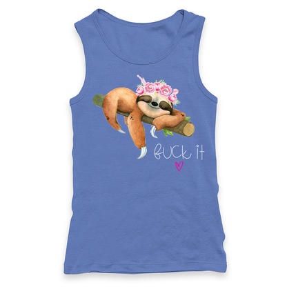 Fuck It Sloth Racerback Tank
