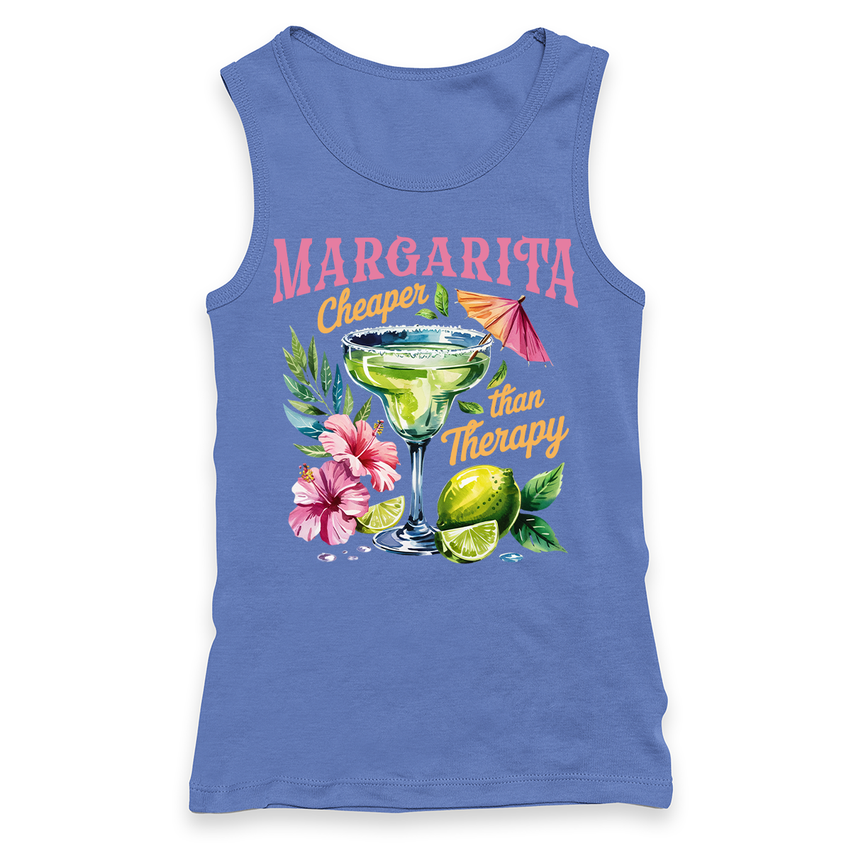 Margarita Cheaper Than Therapy Racerback Tank