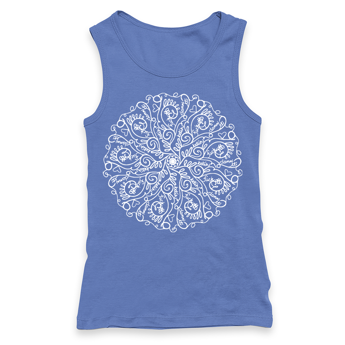 Curse Word Mandala Racerback Tank