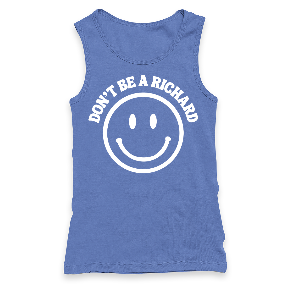Don't Be A Richard Racerback Tank