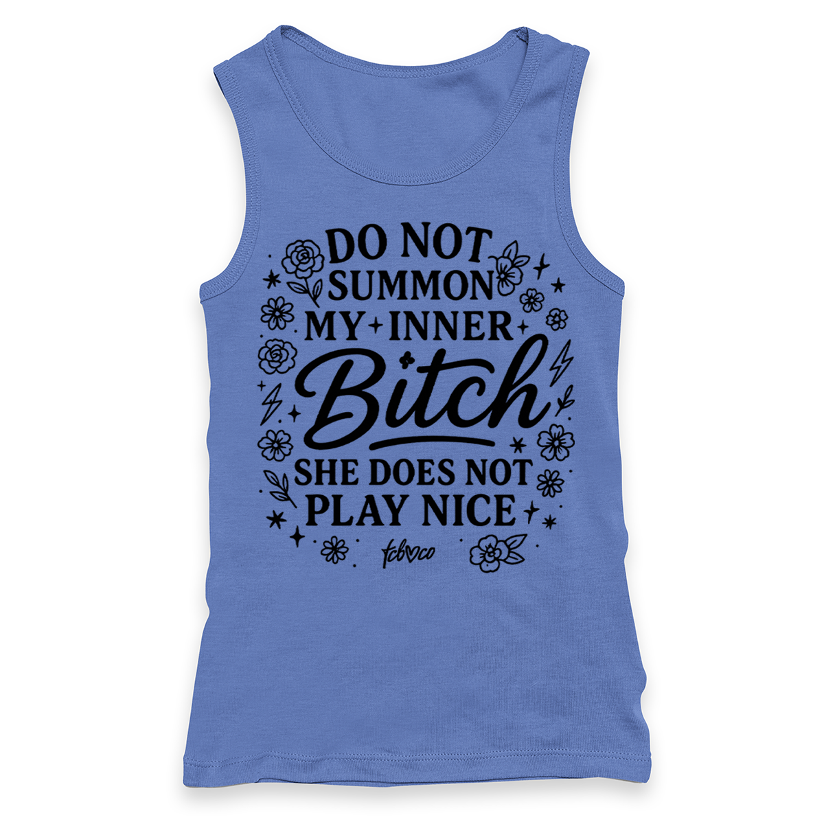 Do Not Summon My Inner Bitch Racerback Tank