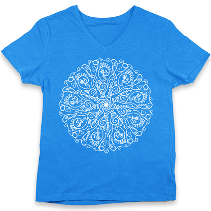 Curse Word Mandala Women's V-Neck (Ladies Fit)
