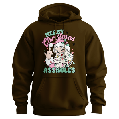 Merry Christmas Assholes Hoodie