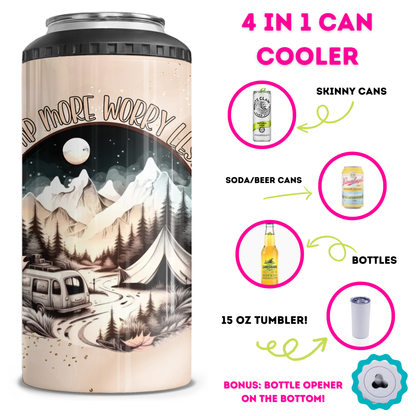 Camp More Worry Less 4 in 1 Can Cooler